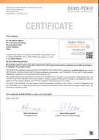 2019 Renewal of Oeko-Tex® certificate SHAO 095780